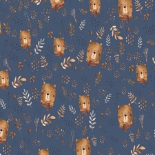 Navy Fur Back Sweatshirt Stretch Knit Fabric for Dressmaking, 155cm / 61" Wide - per metre