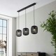 image 4 of Mathias Bar Pendant Ceiling Lamp, Dark Bamboo, Plywood With Matt Black Paint