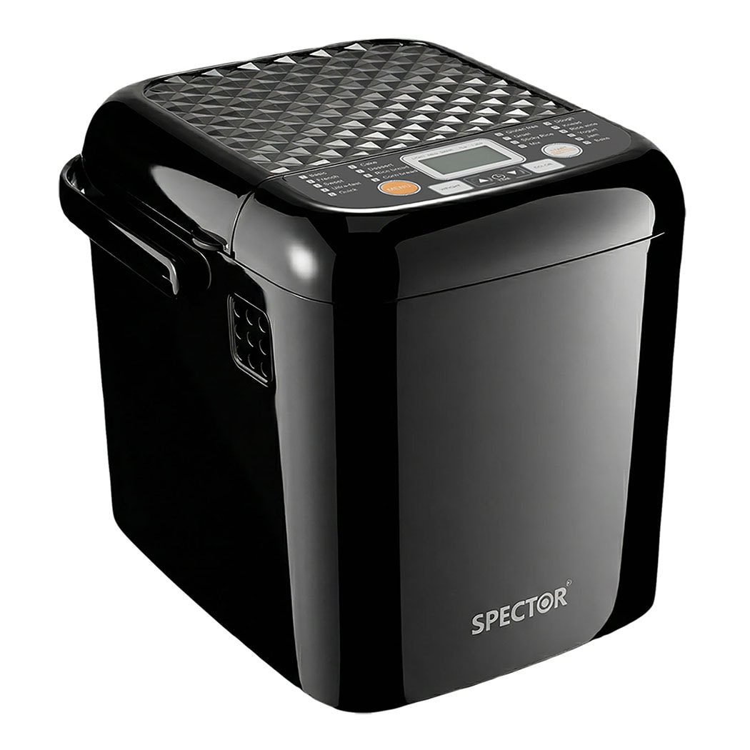 Spector 1.2LB 500W Stainless Steel Bread Maker 19 in 1 Low Noise Timer