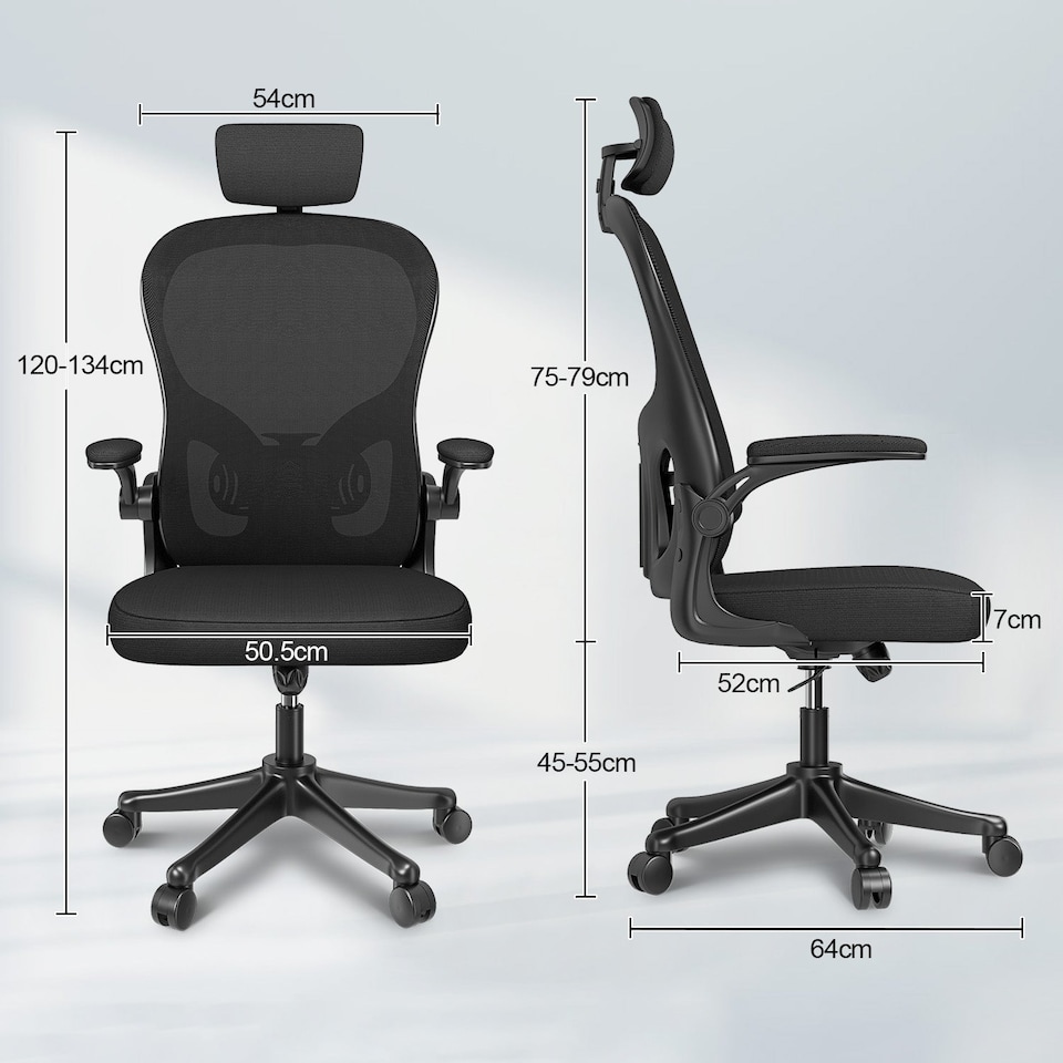 image 1 of Rattantree Ergonomic Office Chair With Headrest & Lumbar Support