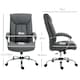 image 7 of Vinsetto High Back Home Office Chair Swivel Linen Fabric Desk Armchair, Grey