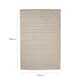 image 4 of Outdoor Plastic Rug Wool-Look Anti-Slip Durable Garden Patio Conservatory Carpet Mat - Beige Arch | Brown | Beige