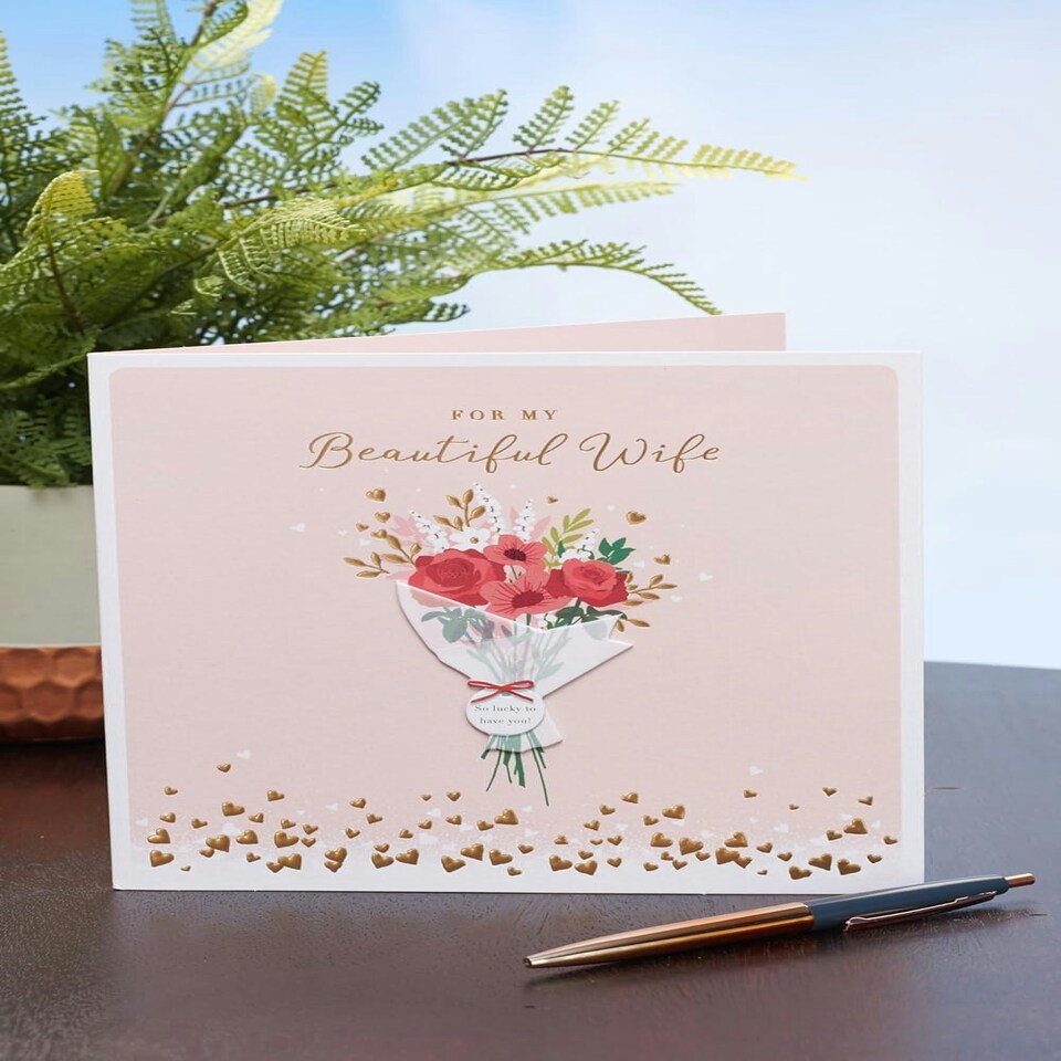 image 1 of Beautiful Design Wife Valentine's Day Card