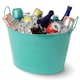 image 1 of Galvanised Steel Drinks Bucket - Turquoise
