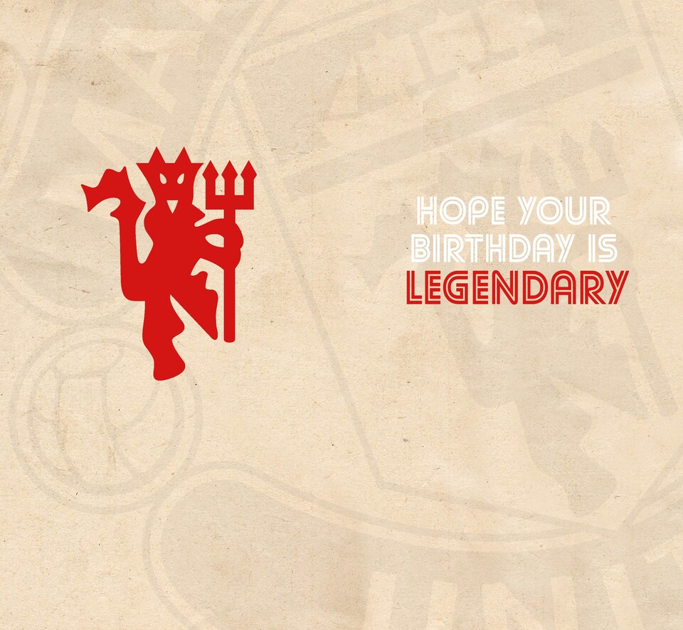image 1 of Manchester United FC Shirt Birthday Card