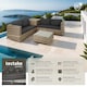 image 2 of Garden Furniture Set Siena - for 4 people, with large storage box, thick seat cushions | Cream | nature/dark grey | 140 x 75 x 65,50 cm | 1