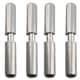 image 1 of 4 PACK Lift Off Stainless Steel Bullet Hinge Weld On 16x100mm Heavy Duty Door Silver