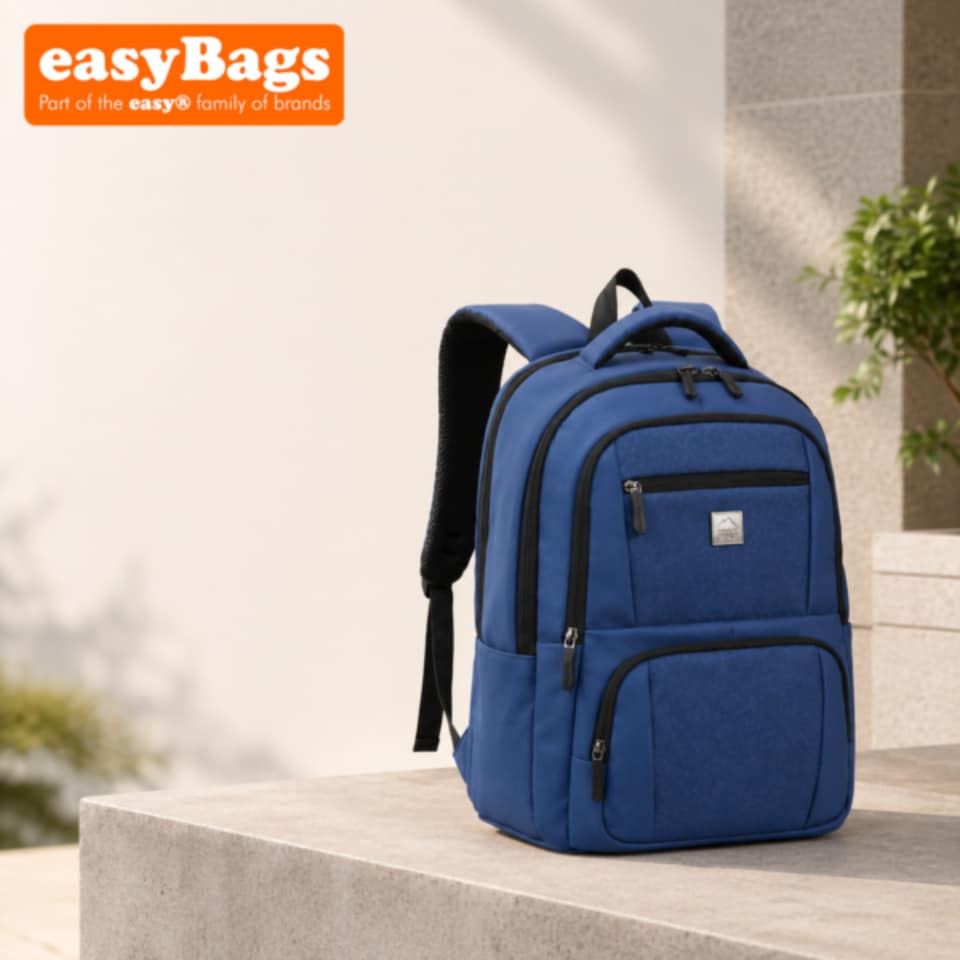image 1 of Durable Laptop Backpack with Smart Organisation and Travel-Friendly Design - Navy