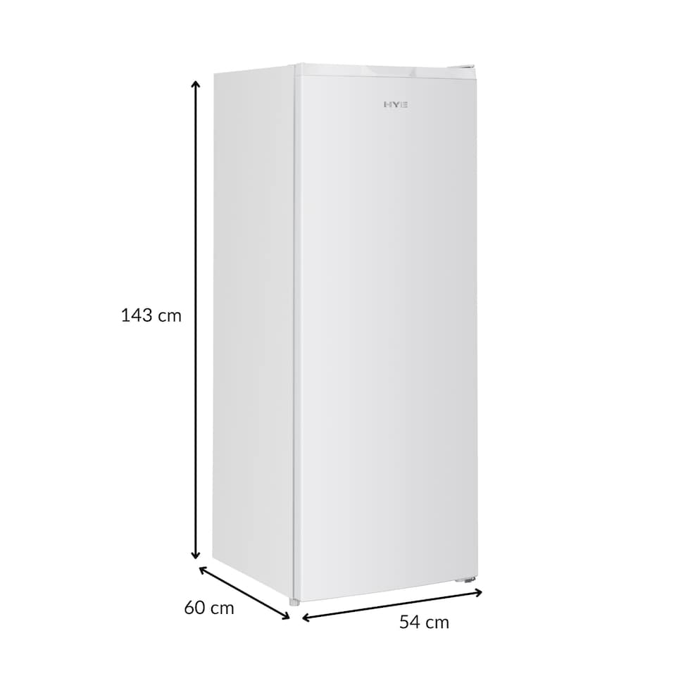 image 1 of HYE Freestanding Upright Freezer, 161 Litre, 54cm, White - RF01SDFR161W01 | White | 161 L