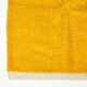 image 3 of Homescapes Mustard Cotton Plain Chenille Rug with Natural Trim - 90 x 150 cm | Yellow | Mustard
