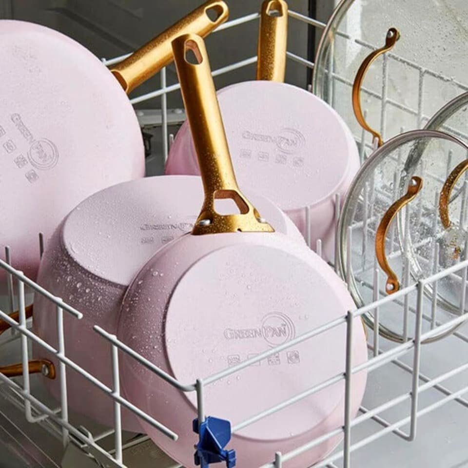 GreenPan Padova Reserve 6 Piece Set Blush Pink - Tesco Groceries