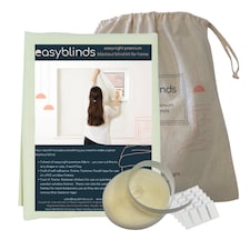 Easyblinds easynight premium blackout blind, Cream, complete blackout, self-adhesive attachments, cut to size,shape up to 100x135cm | Cream | Cream | Not provided | 1