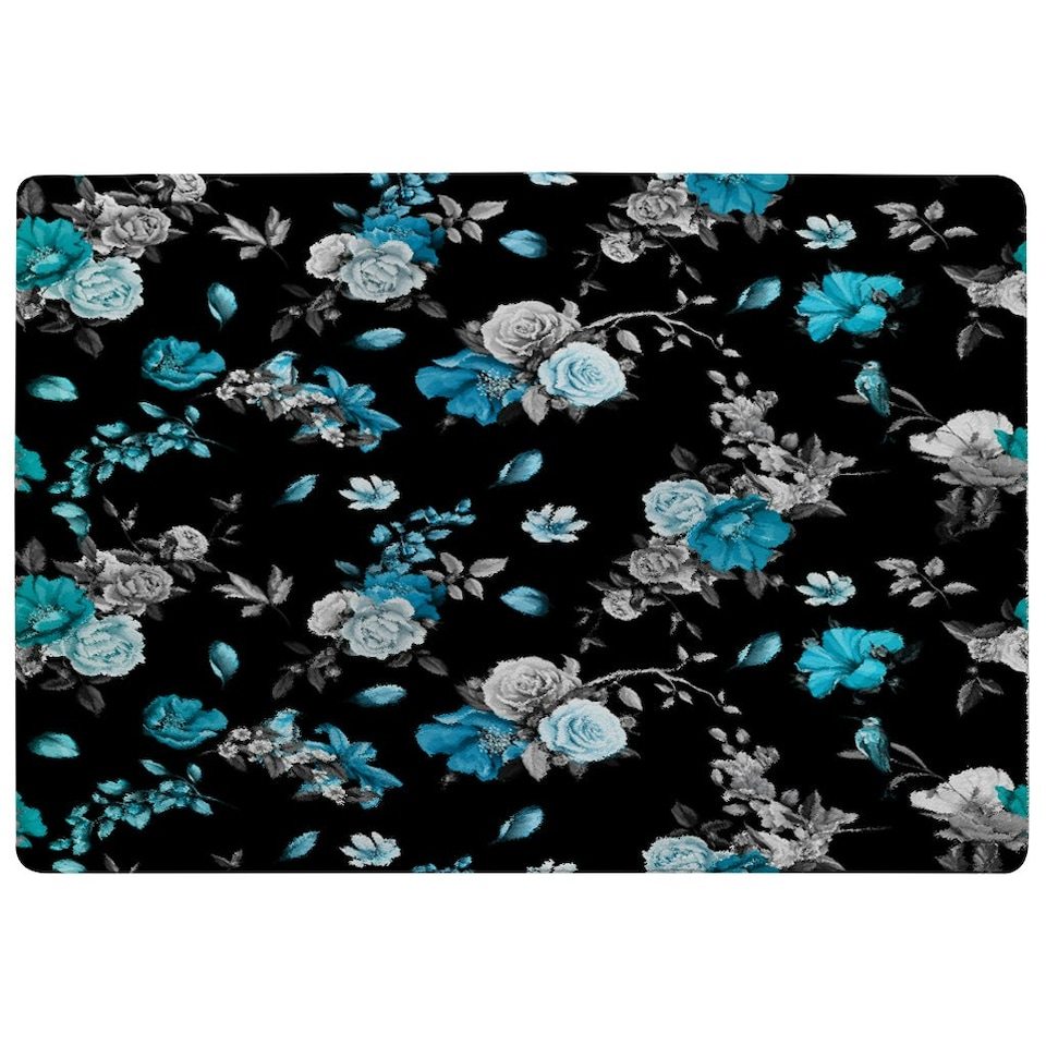 image 1 of Blue Roses (Rug) Blue | XL: 160x230cm
