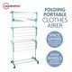 image 6 of Foldable Clothes Airer 3 Tier Horse Drying Rack Stand Laundry Washing Drier Line