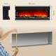 image 7 of HOMCOM 152.4cm Electric Fireplace Recessed, Insert, Wall Mount, Freestanding