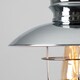 image 3 of ValueLights Penglai Silver Ceiling Pendant Shade & Bulb