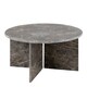 image 1 of Vega Round Coffee Table in Marron Marble