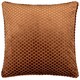 image 2 of Paoletti Neptune Velvet Cushion | Orange | Copper | 50 x 50cm | 1