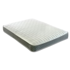 Memory Foam Hybrid Spring Mattress - 7.25" Deep, Supportive Coil Spring Core | Grey | Small Double