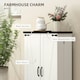 image 7 of HOMCOM Kitchen Cupboard Pantry Cabinet with Adjustable Shelves White