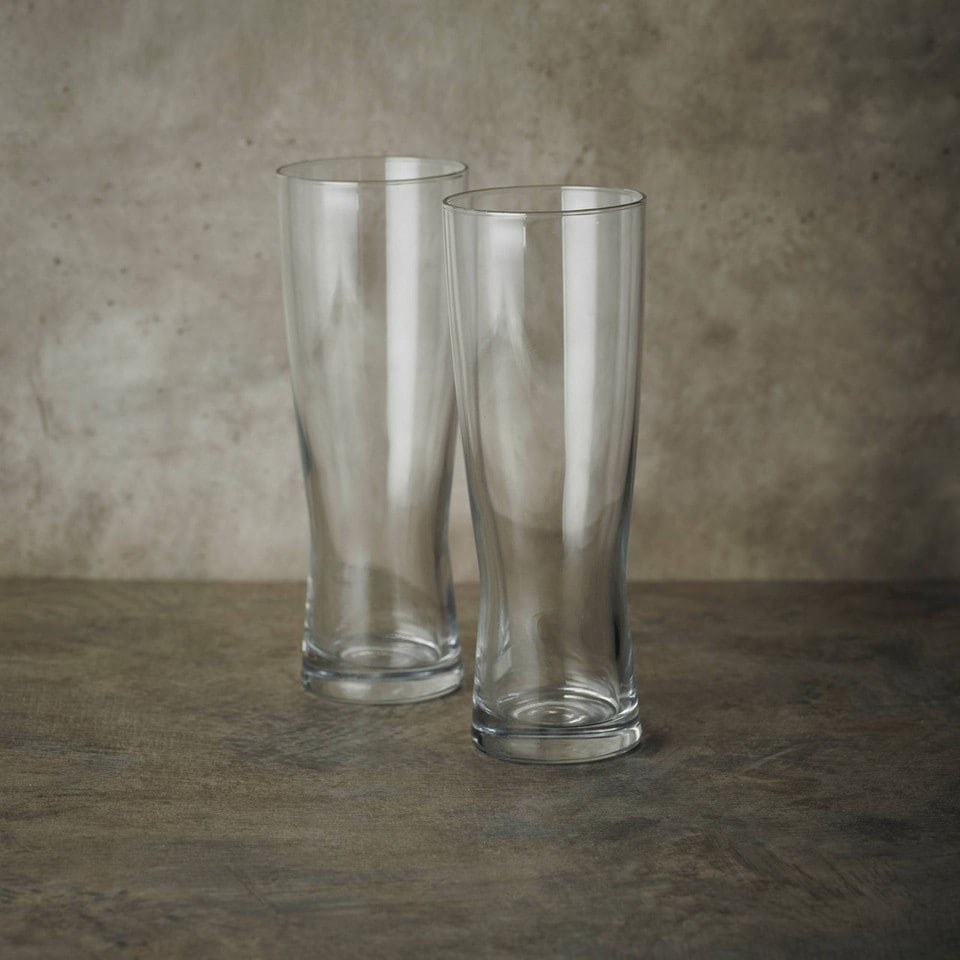 image 1 of 360ml Malta Beer Glasses Lager Ale Cider Drinkware Pub Bar