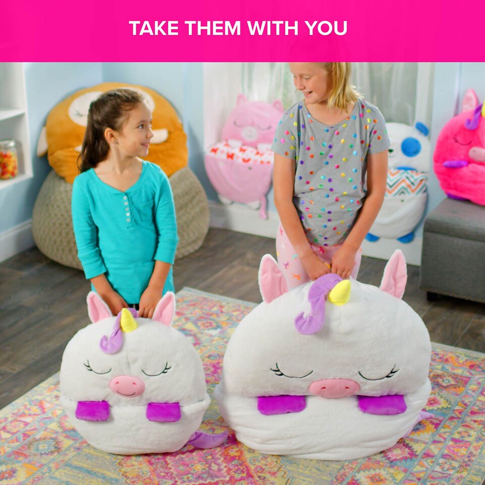 image 1 of Happy Nappers Purple White Cat Medium