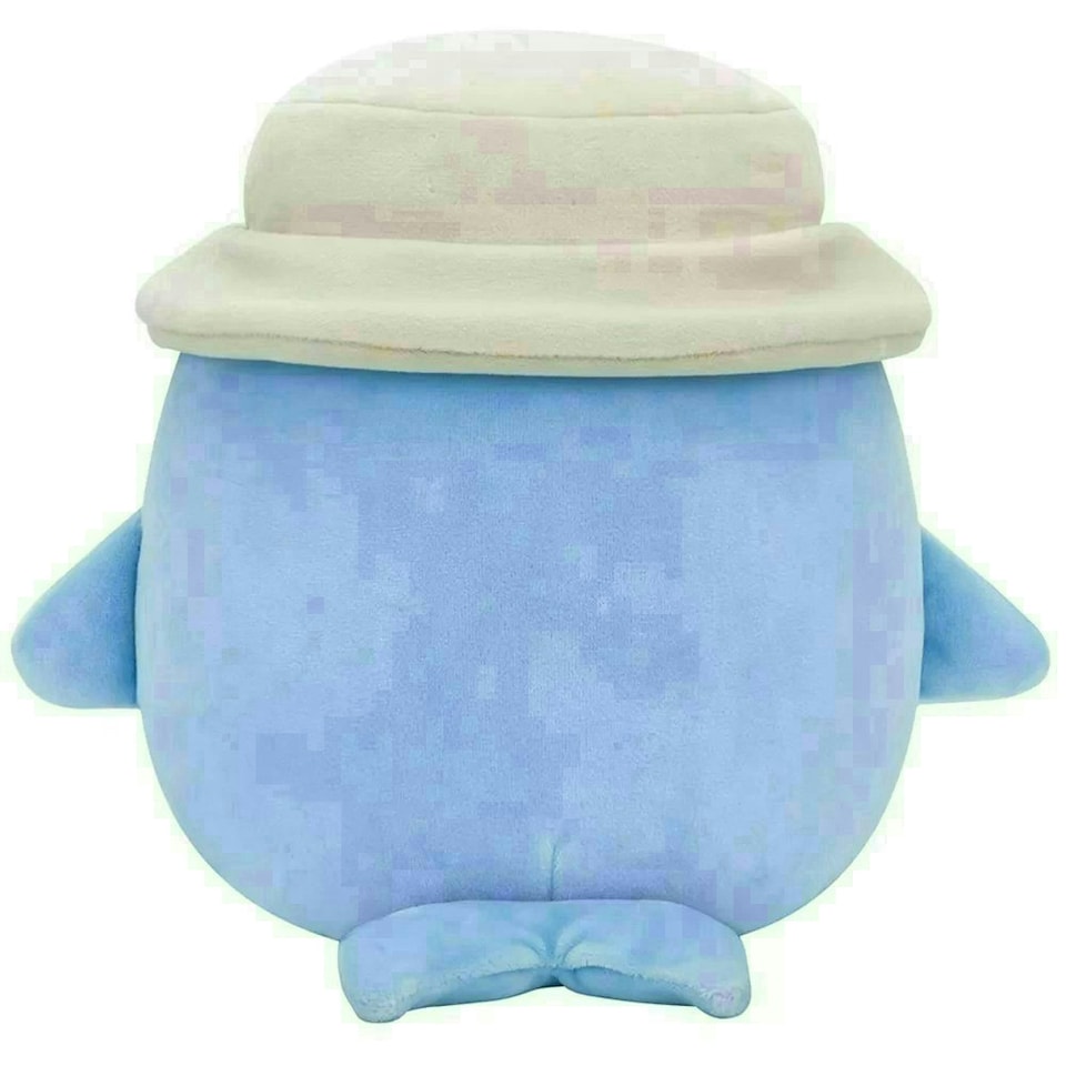 image 1 of Squishmallows Samir The Blue Whale (Wearing Bucket Hat) 7.5-Inch Soft Toy