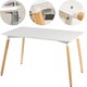 image 6 of Halo 4 or 6 seating Dining Table Single, White White