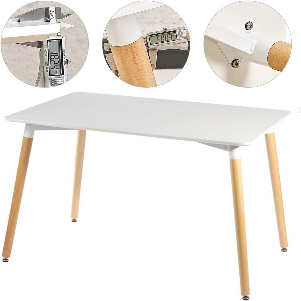 image 1 of Halo 4 or 6 seating Dining Table Single, White White