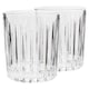 image 1 of Rink Drink Fluted Whisky Glasses - 310ml - Pack of 2 Clear