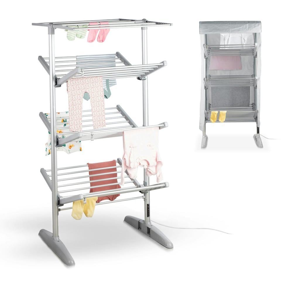 image 1 of Minky Heated Clothes Airer - SureDri 4 Tier Airer, Cover Included