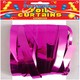 image 2 of Pink Curtain Foil Birthday Party Door Decoration