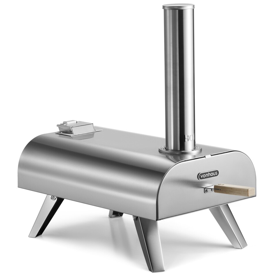 image 1 of VonHaus Pizza Oven for Outdoor Tabletop with Pizza Stone