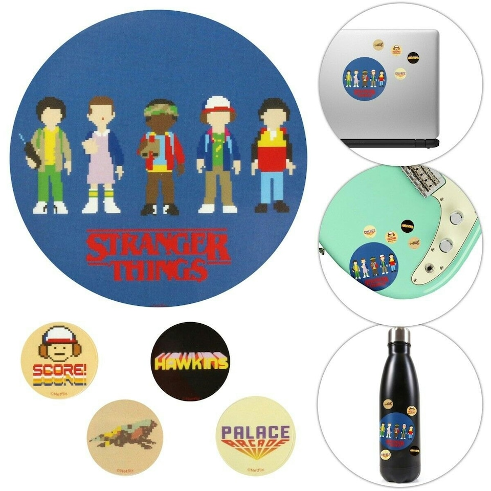 image 1 of Stranger Things Stickers - Multi-colour - One Size
