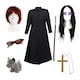 image 1 of Osbourne Couple Costume Set with Duster Jacket | Black | XL