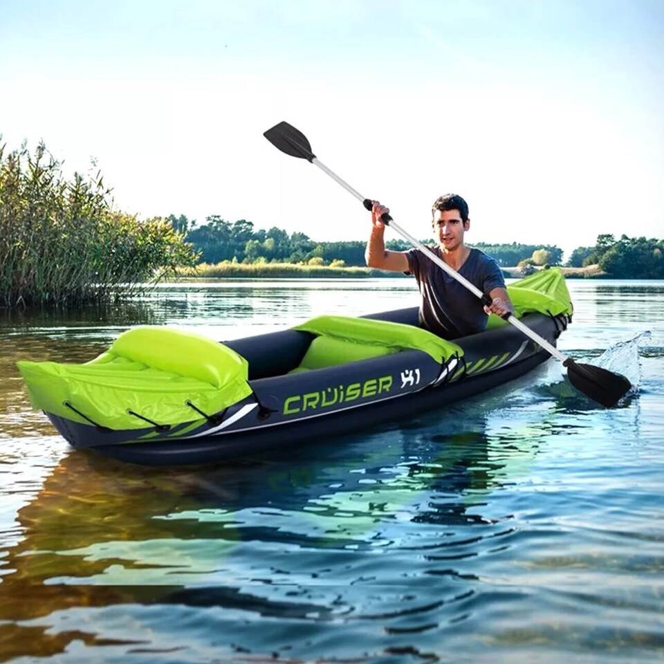 image 1 of XQ Max Cruiser 2-Person Inflatable Kayak Boat with Paddle
