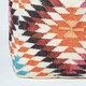 image 4 of Homescapes Manila Orange and Pink Kilim Footstool Handwoven Beanbag Pouffe - 43 x 43 cm
