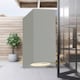 image 4 of Set of 2 Falmouth - Grey Up Down Outdoor IP44 Wall Lights | Grey | Clear | 2