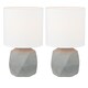 image 1 of Set of 2 Wilson - Concrete Lamps | Grey | White | Medium | 2