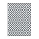 image 1 of Marco Paul Grey Aztec Outdoor Rug 180x120cm Black | white  | 180 x 120cm