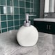 image 3 of Ripple White Textured 4 Piece Bathroom Accessory Set | White | White | 1
