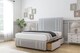 image 3 of Sloomy Kingsley Silver Plush Divan Bed With Mattress 2 Drawers Right Side With 54" Floor Standing Headboard & 12" Matching Footboard 2'6 Small Single | Silver | Silver | Small Single | 1
