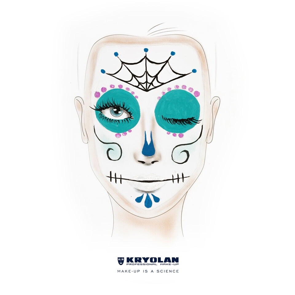 image 1 of Pintura Water Color Make-up Blue | blue