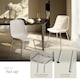 image 4 of Dining Chair Mave - large plastic seat, ergonomic, high backrest, 120 kg load capacity - Set of 2 Grey | Taupe/Chrome