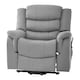 image 1 of Colfax Electric Riser Recliner with Massage and Heat - Light Grey