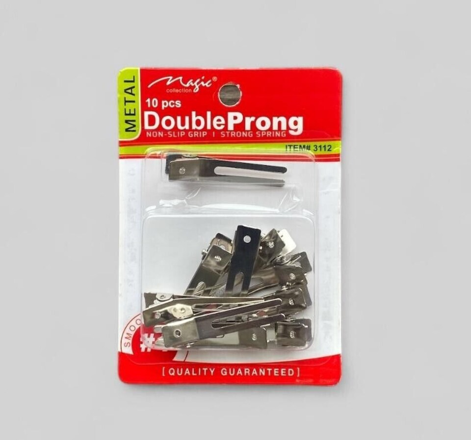 image 1 of Bee Sales Magic Collection Metal Double Prong Clips 3112