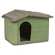 image 4 of URBNLIVING Plastic Dog House Outdoor Pet Kennel Shelter | Multi | Green | S | 1