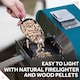 image 4 of George Foreman 12inch Teal Wood Pellet Pizza Oven with Paddle & Carry bag GFWPPO1BLPC