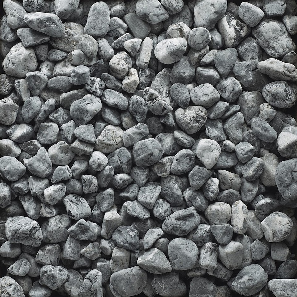 image 1 of 60-100mm Black round and oval Pebbles - Premium Aggregate Bulk Bag - 850 kilos