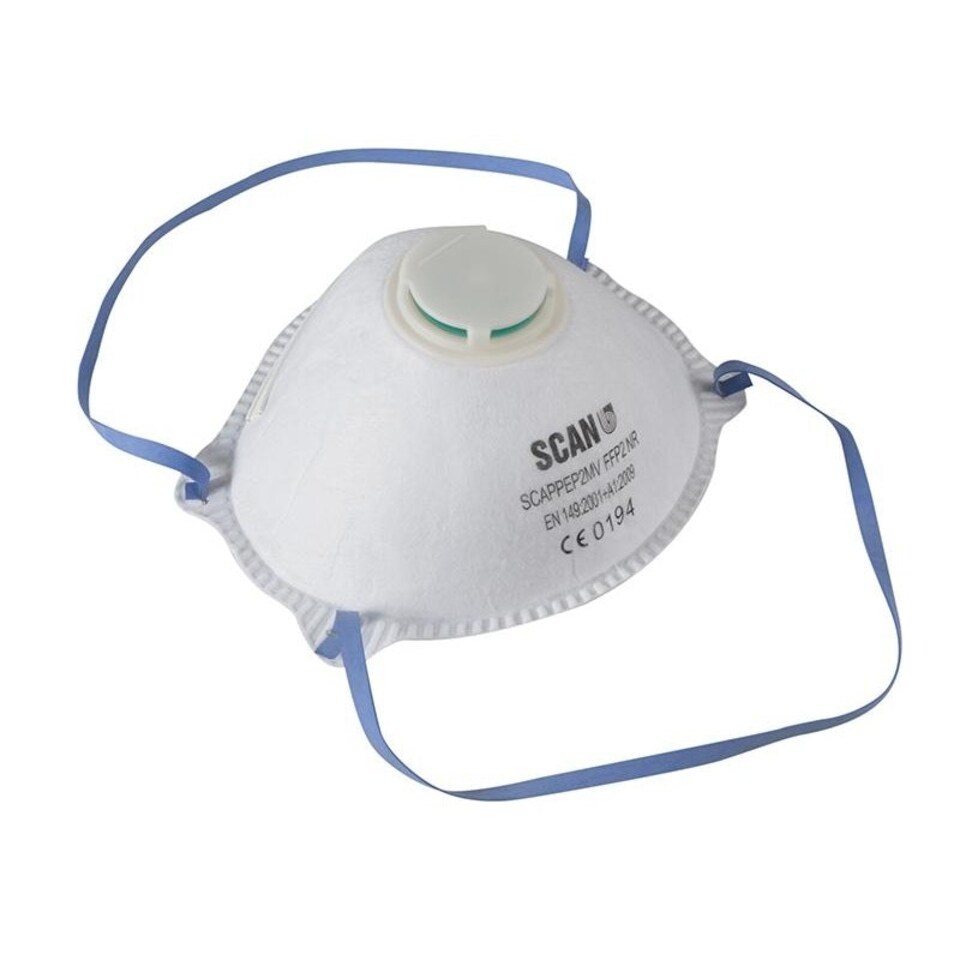 image 1 of Scan Moulded Valved Disposable Mask - Multi Colour - Pack of 3